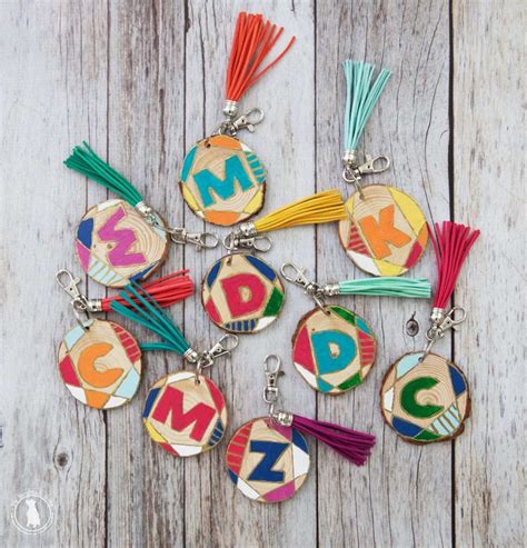 diy wooden keychains